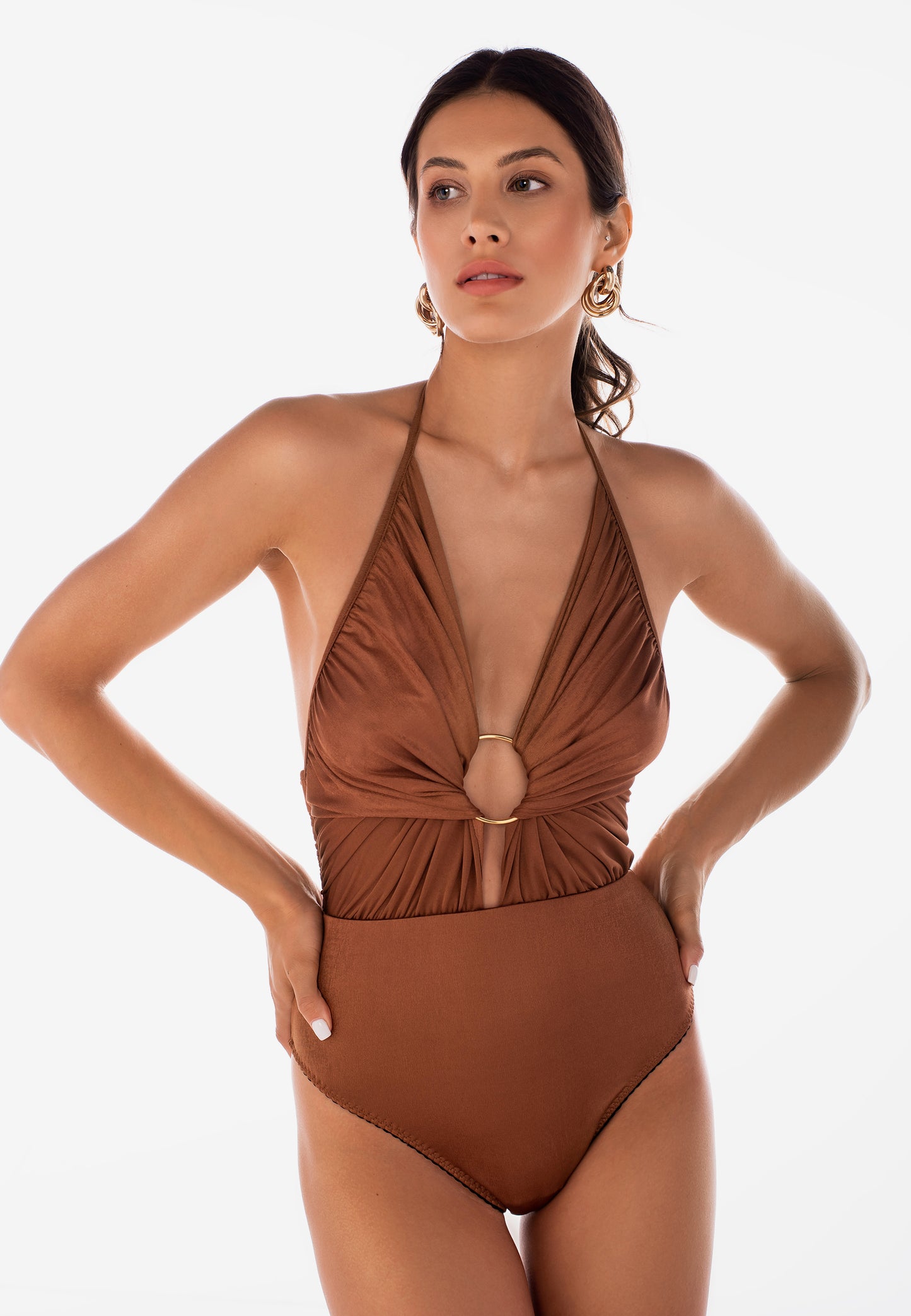 AZRA BODYSUIT COGNAC