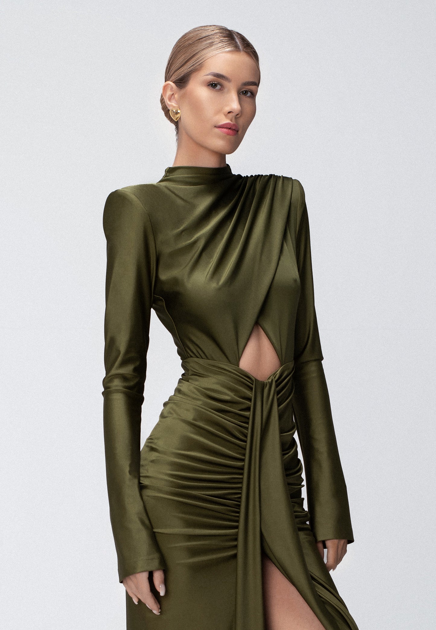 AGATHE DRESS OLIVE