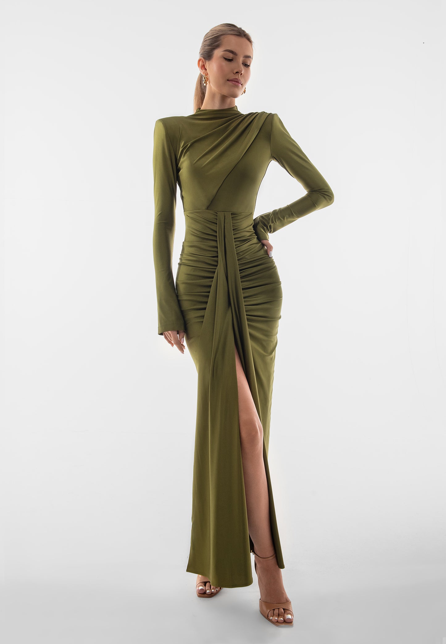 ALISE DRESS OLIVE