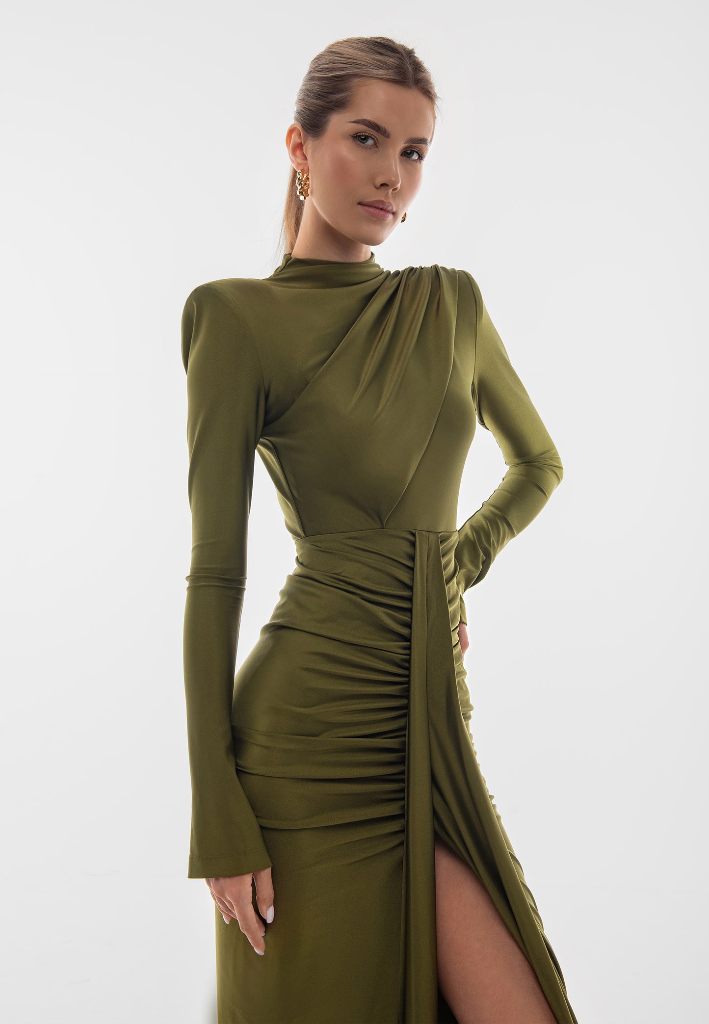 ALISE DRESS OLIVE