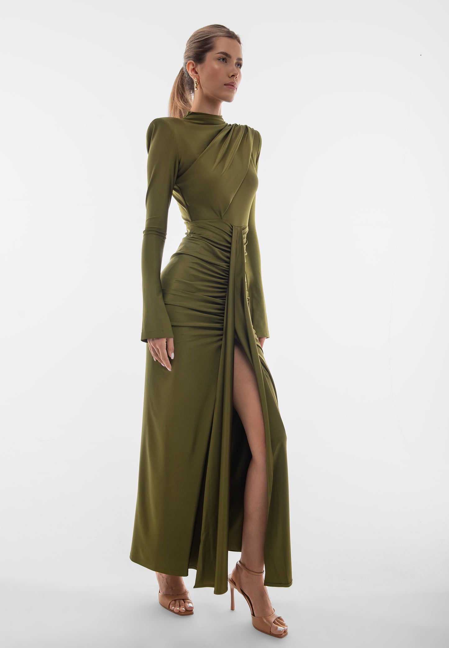 ALISE DRESS OLIVE