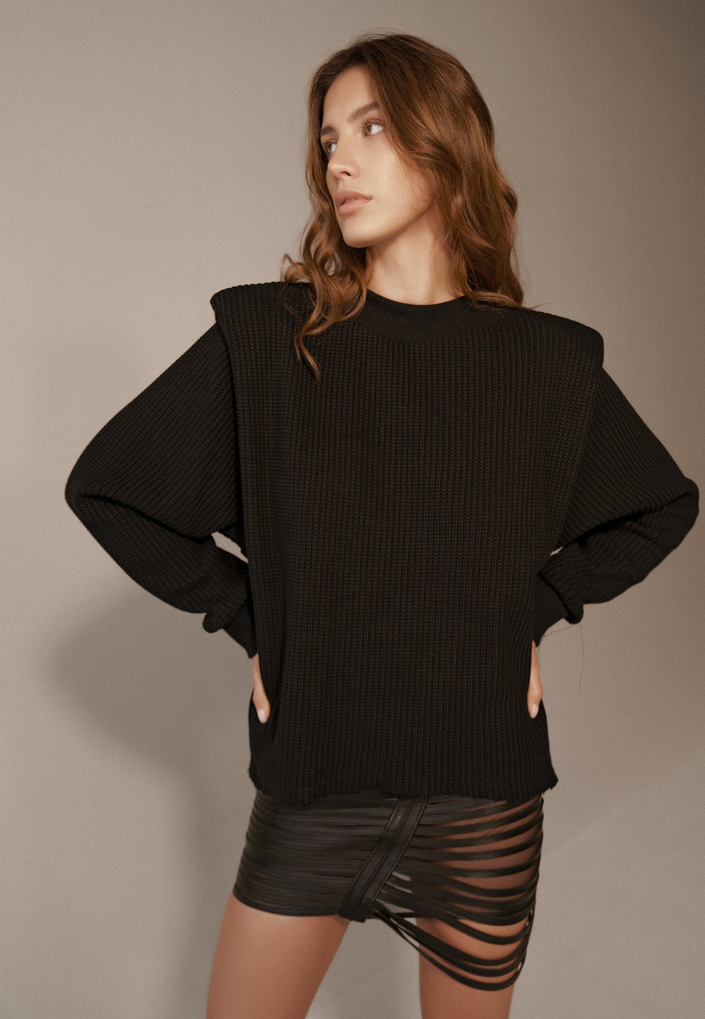 ASTERIA LEATHER SKIRT
