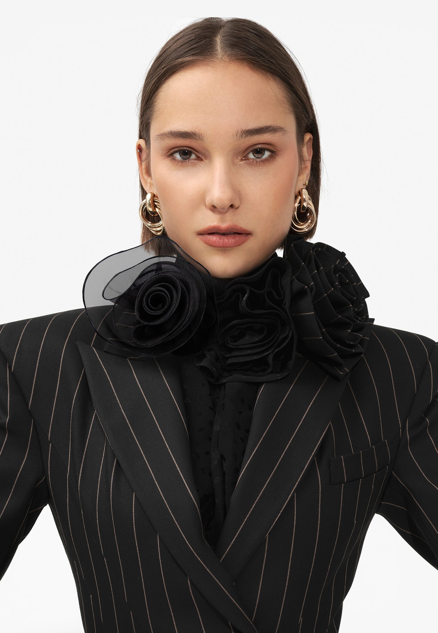 ROSE ORGANZA BROOCH