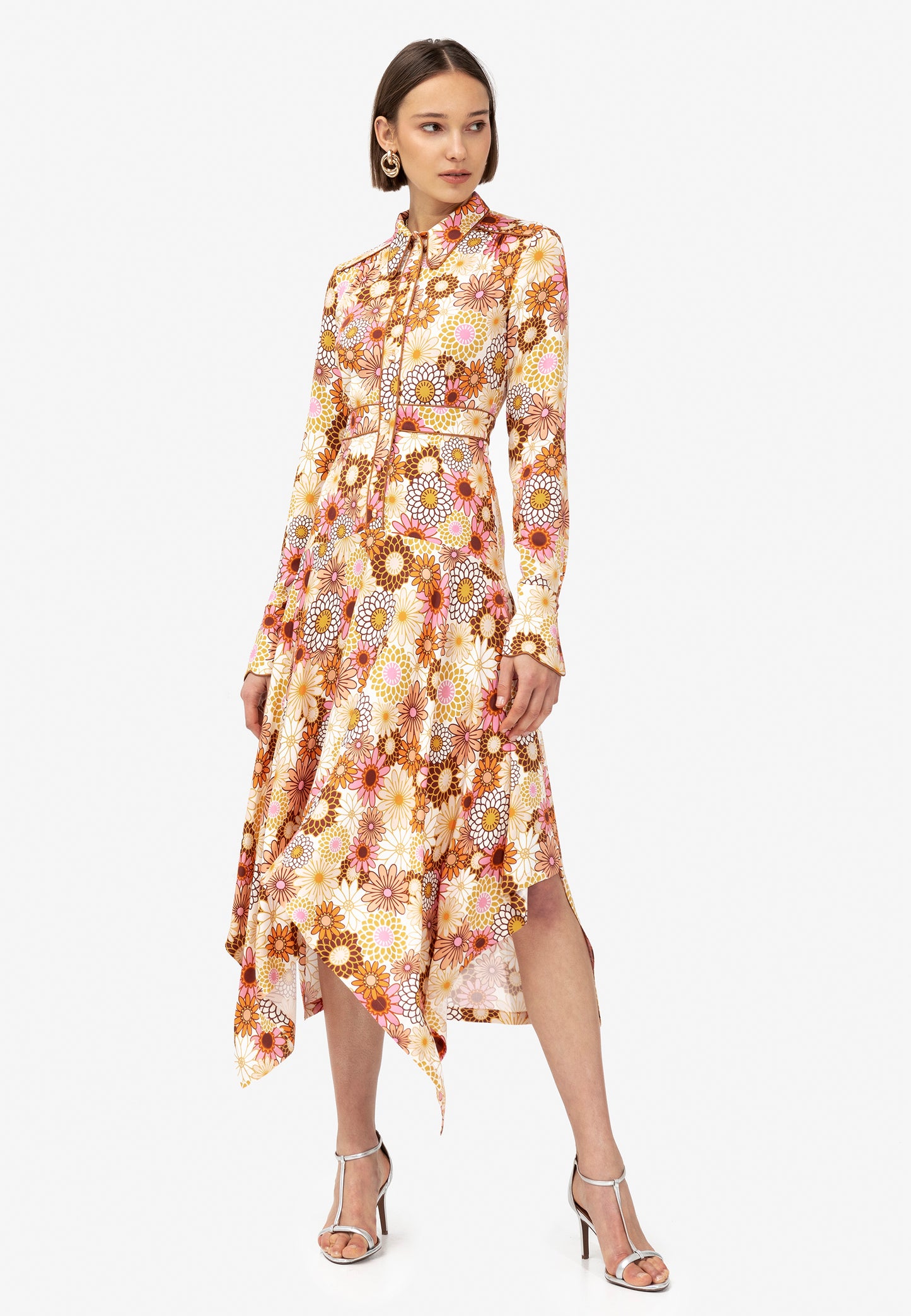 FLOWER DRESS ORANGE