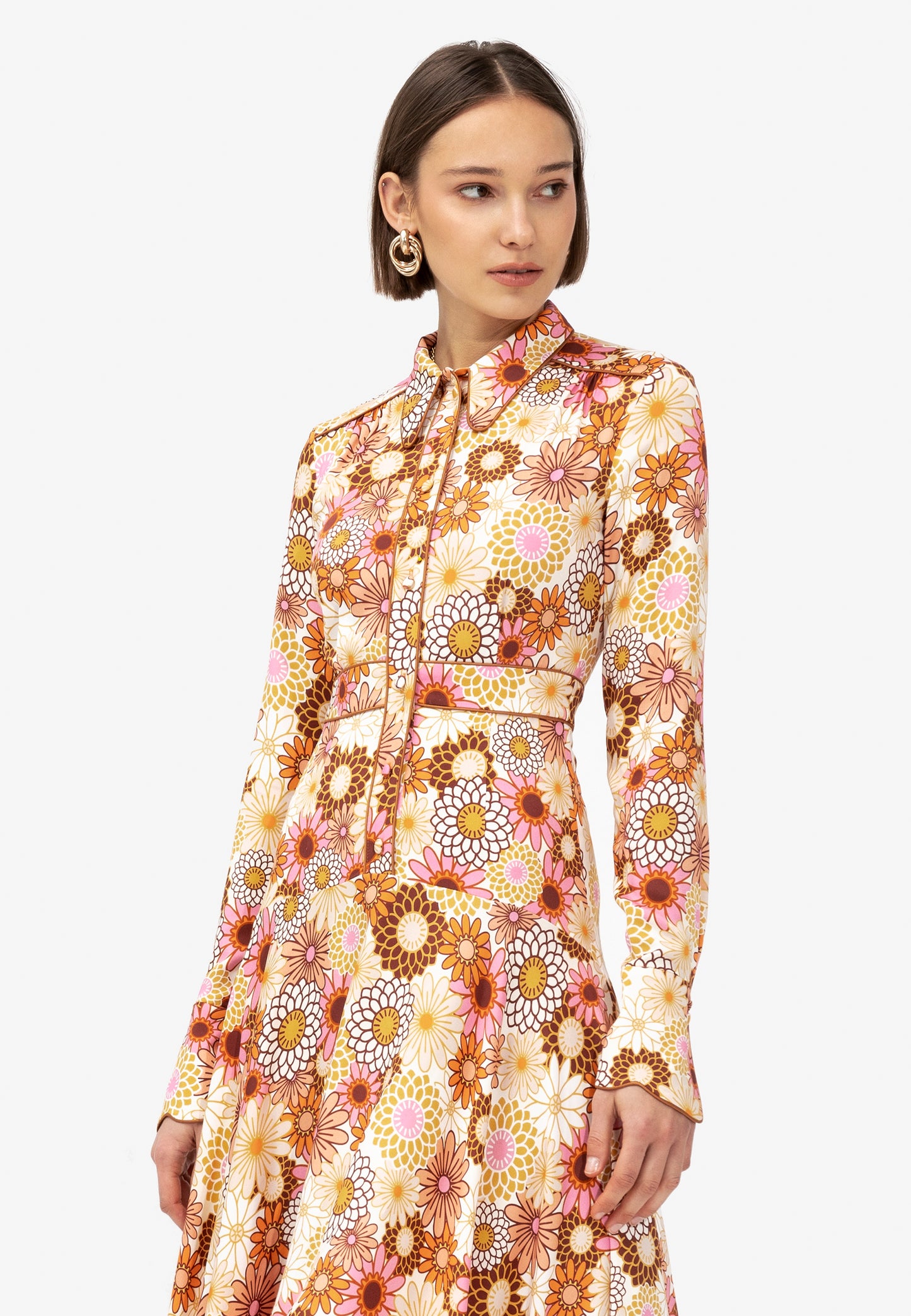 FLOWER DRESS ORANGE