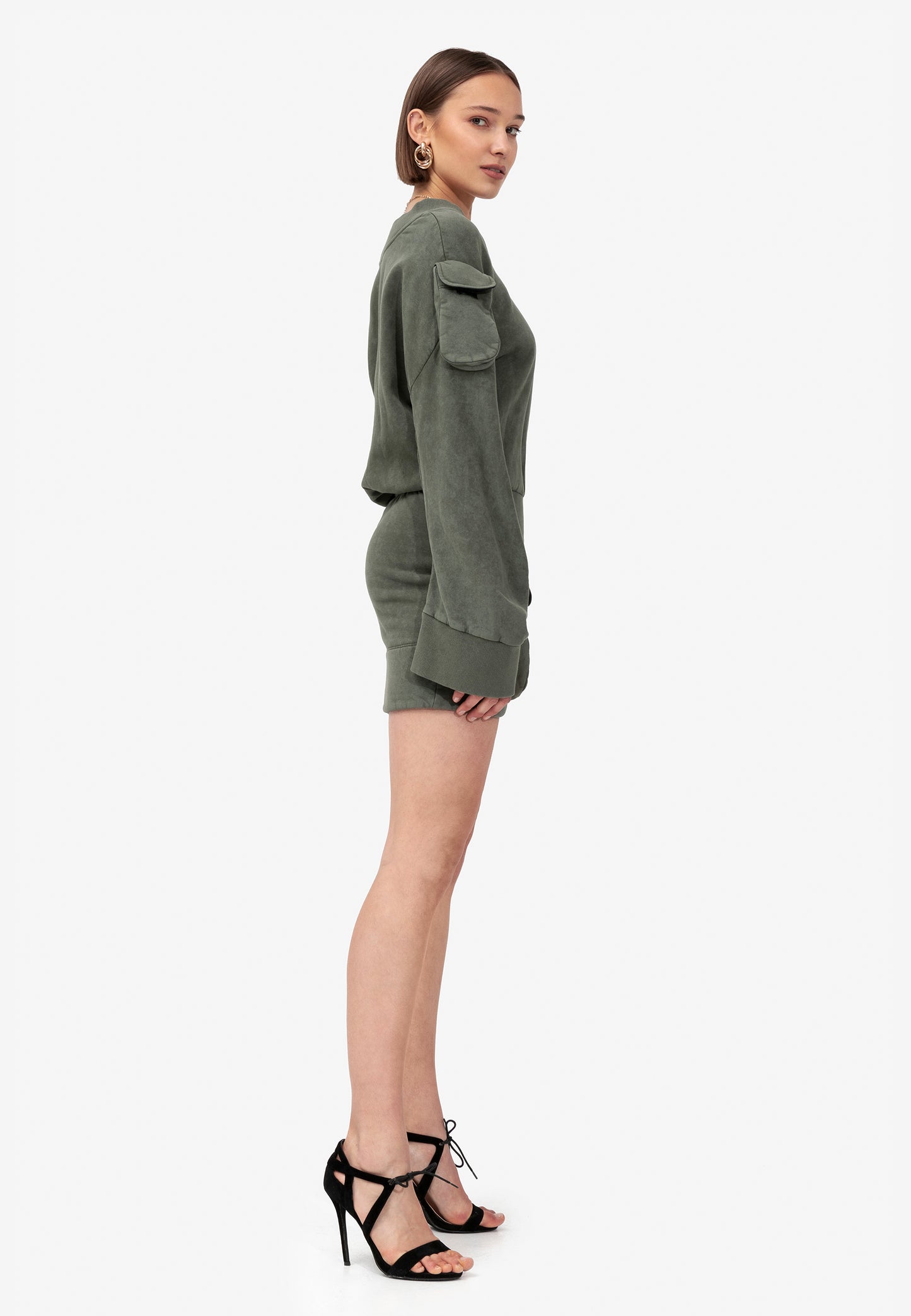 KNOT DRESS KHAKI