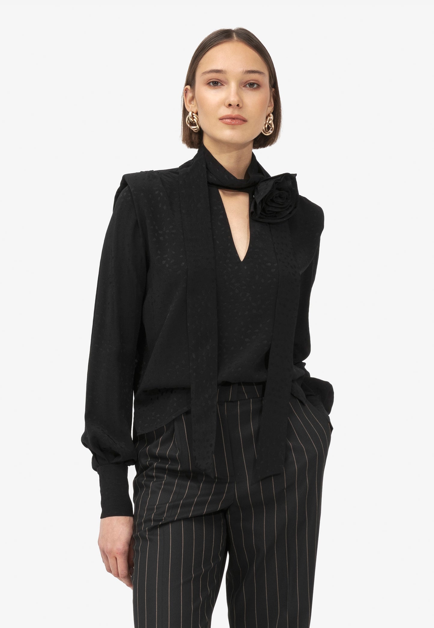 MORIS BLOUSE BLACK