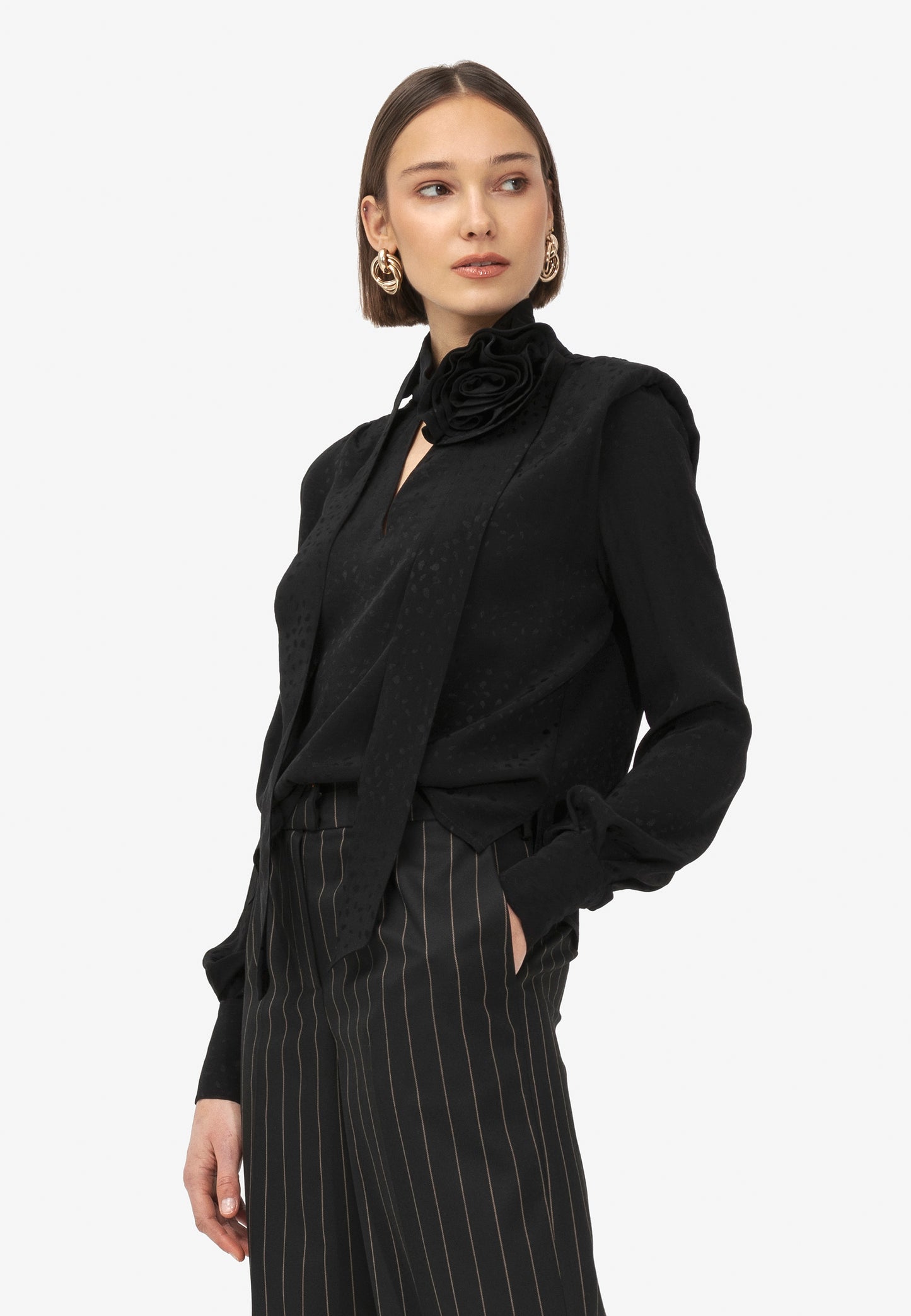 MORIS BLOUSE BLACK