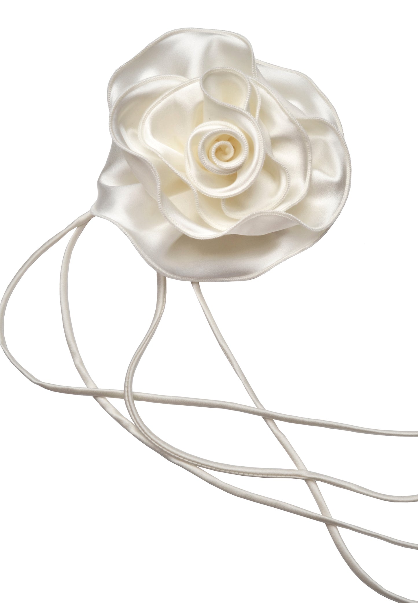 ROSE BROOCH ECRU