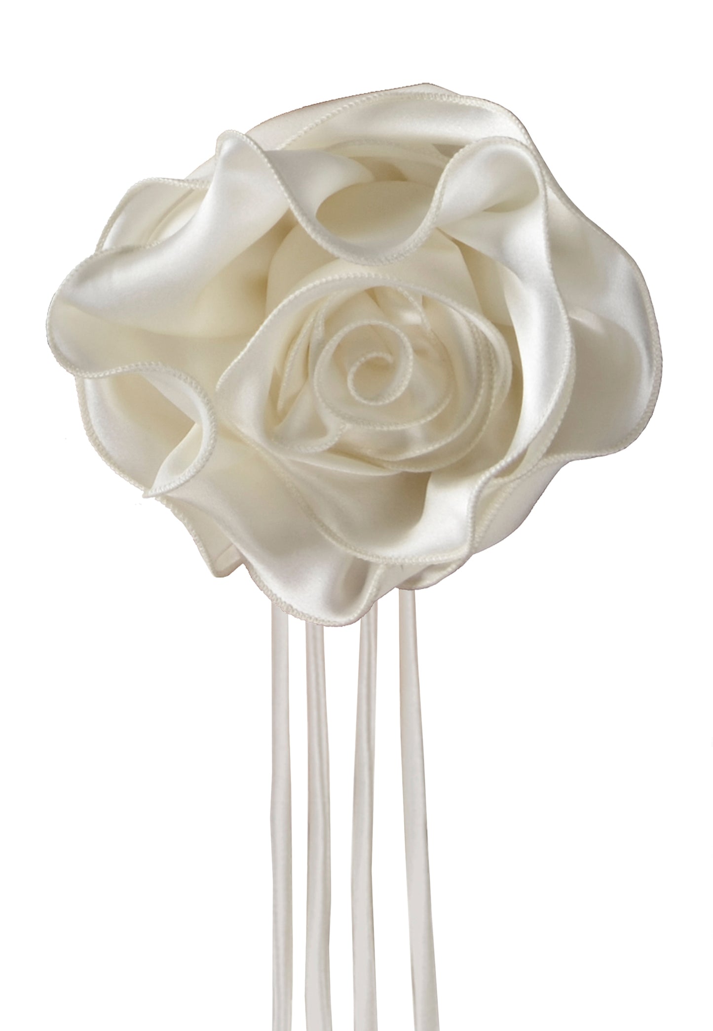 ROSE BROOCH ECRU
