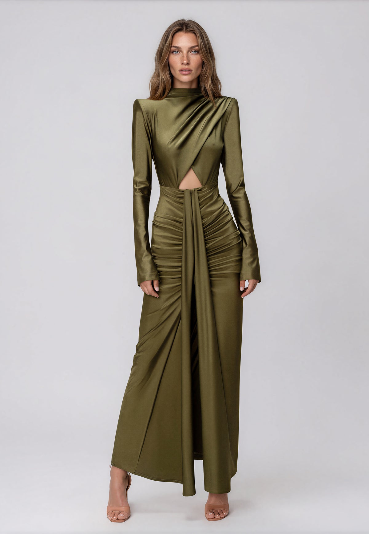 AGATHE DRESS OLIVE