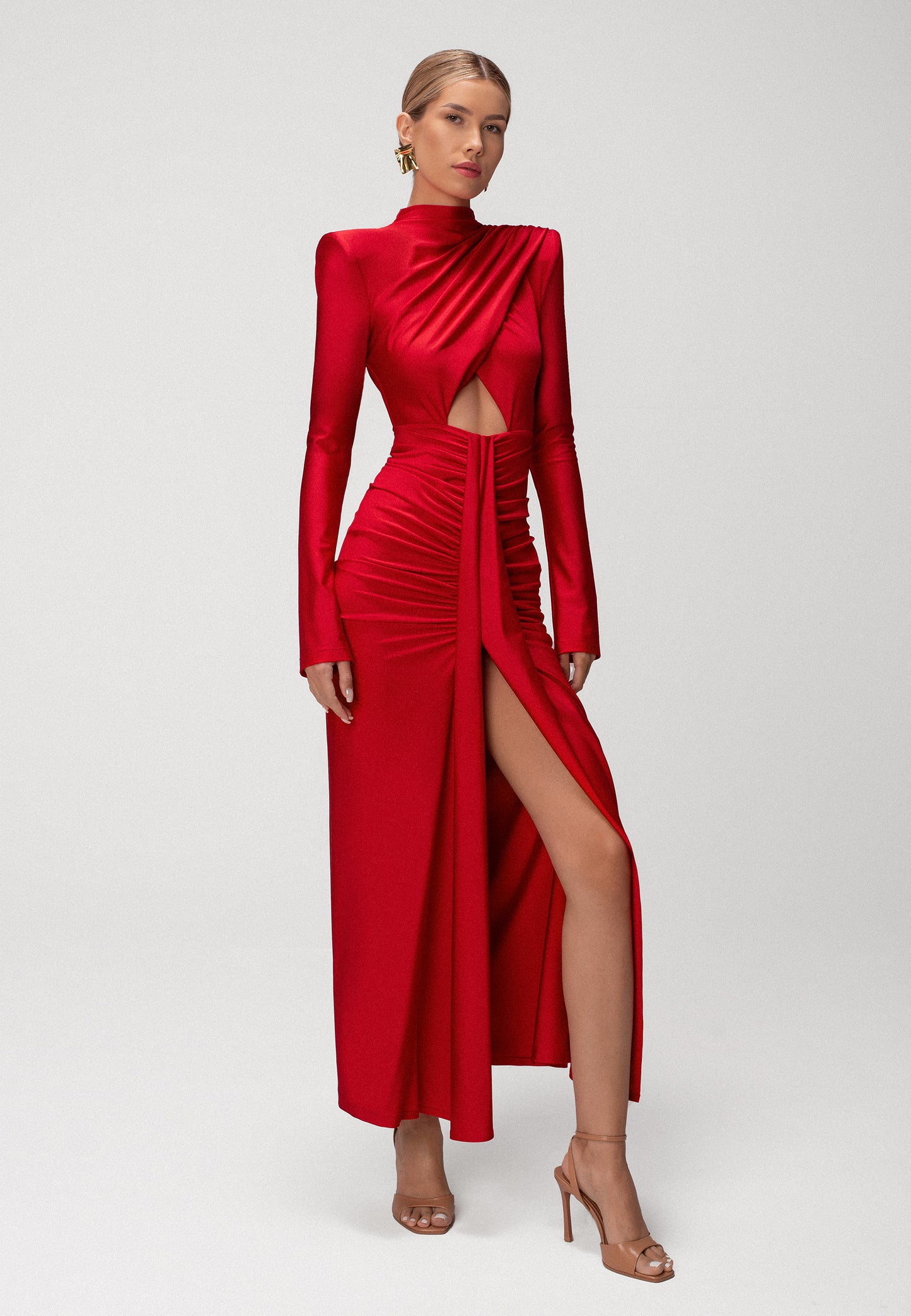 AGATHE DRESS RED