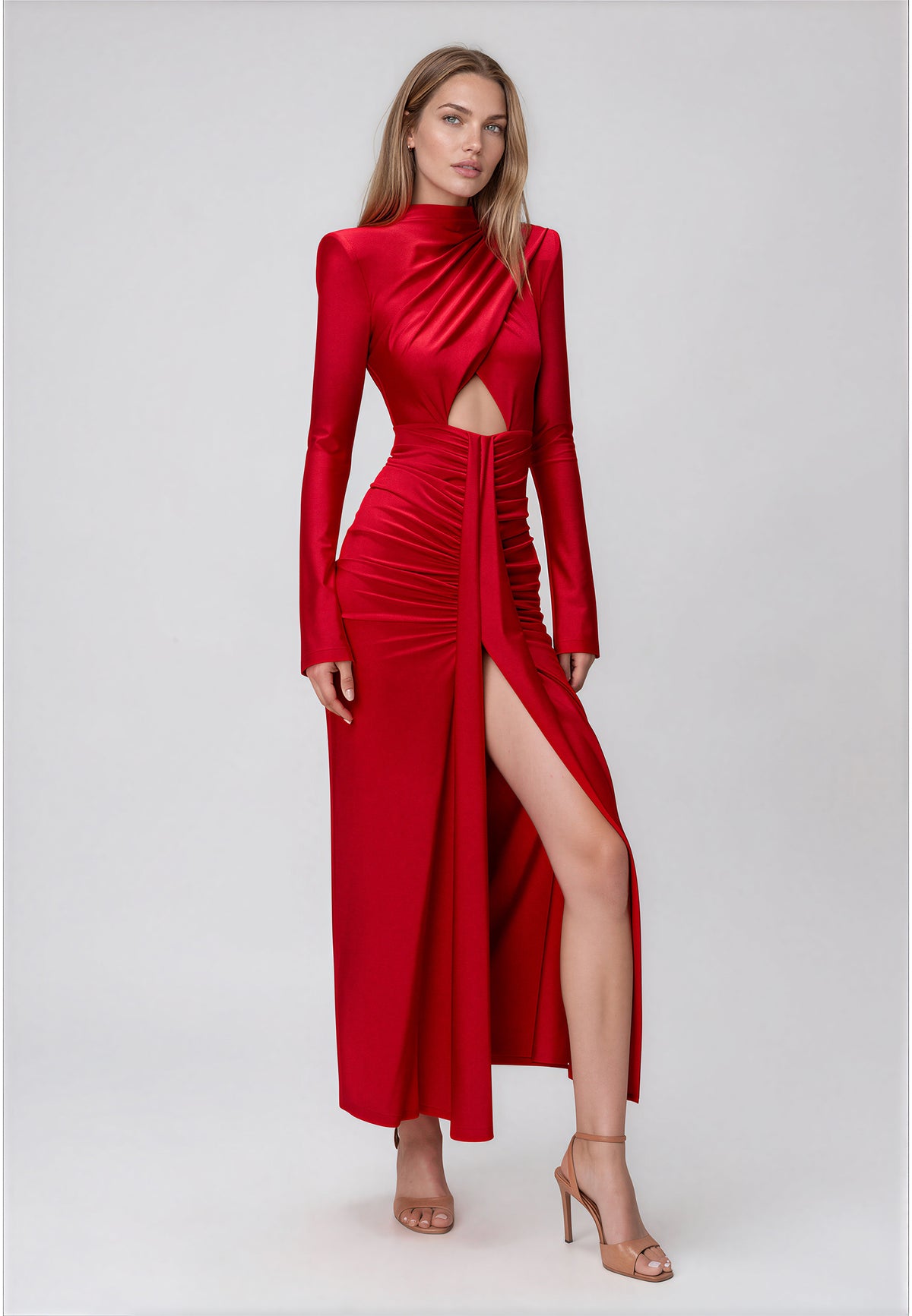 AGATHE DRESS RED