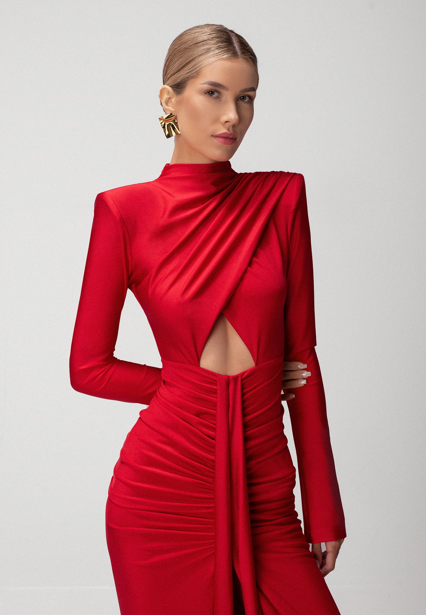 AGATHE DRESS RED