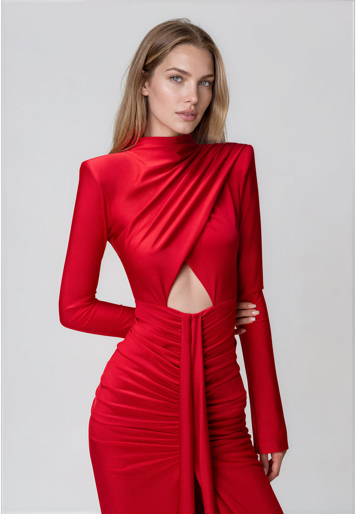 AGATHE DRESS RED