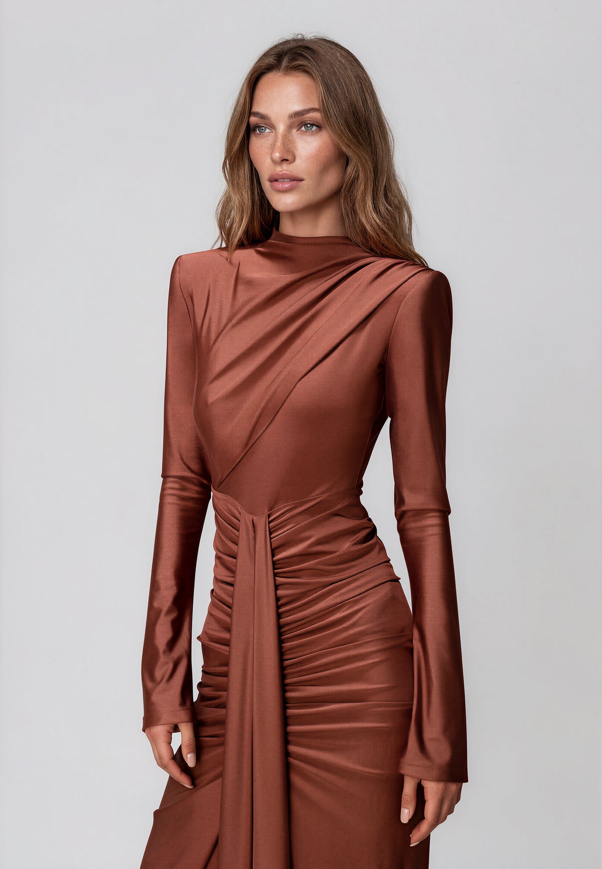ALISE DRESS MARSALA