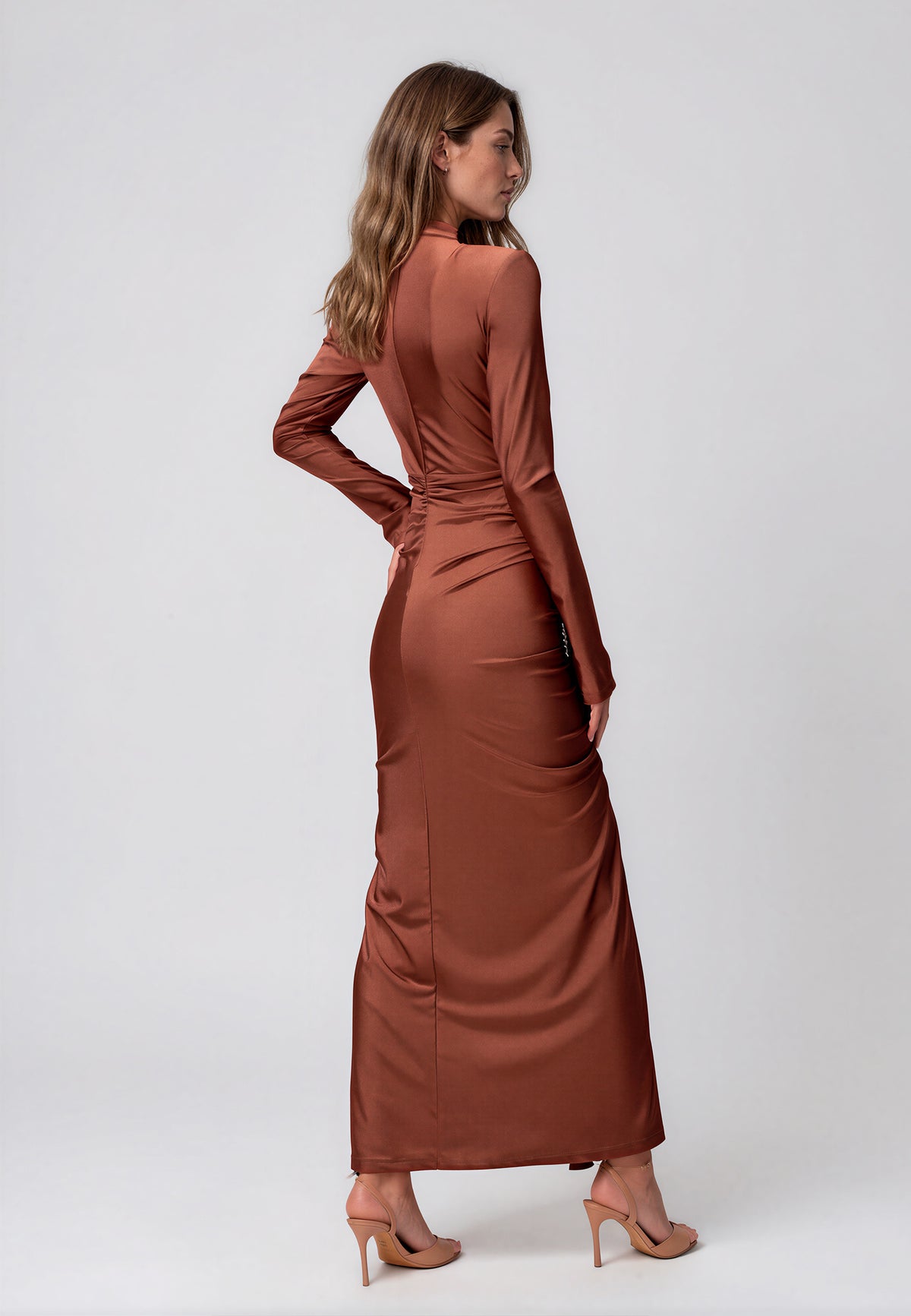 ALISE DRESS MARSALA