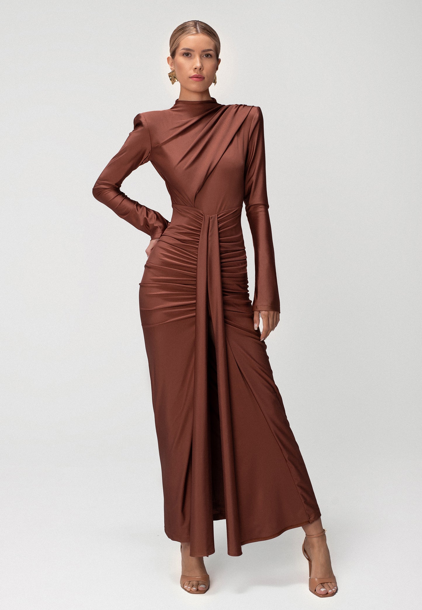 ALISE DRESS MARSALA