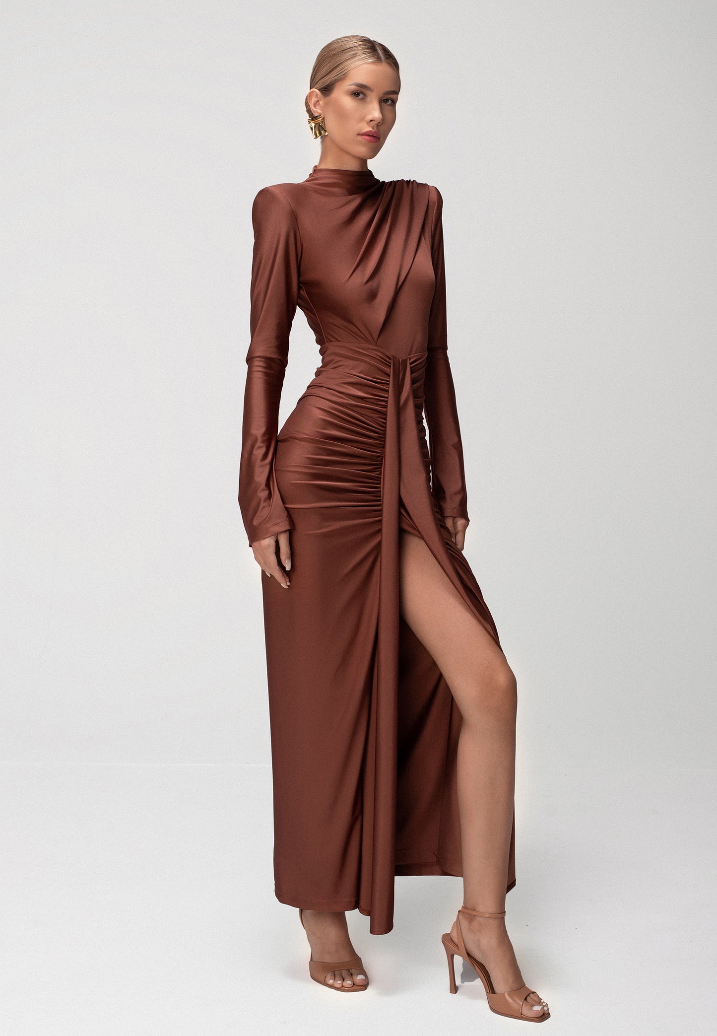 ALISE DRESS MARSALA