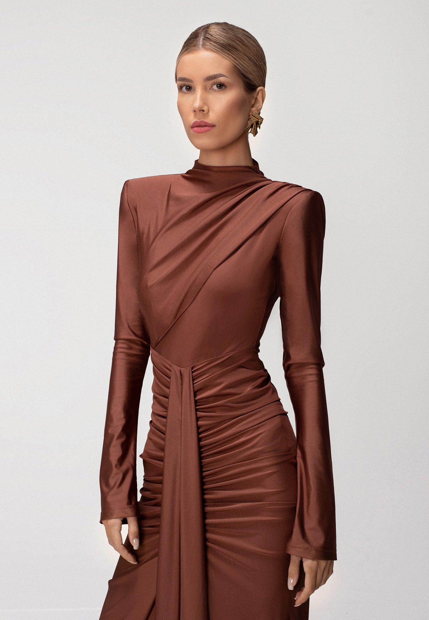 ALISE DRESS MARSALA