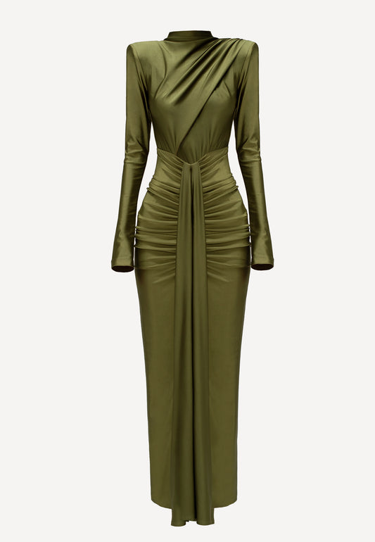 ALISE DRESS OLIVE