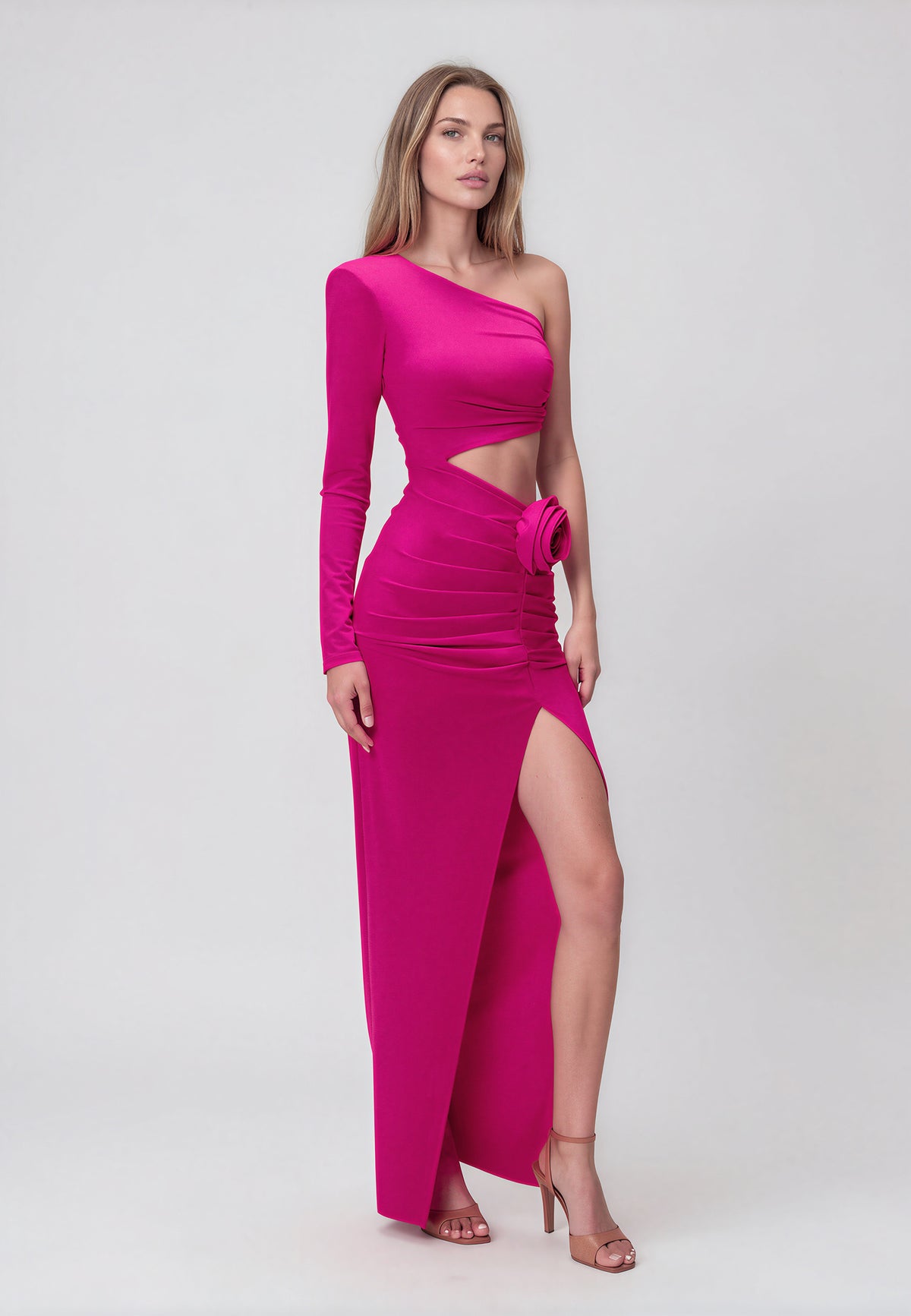 ANDROMEDA DRESS FUCHSIA