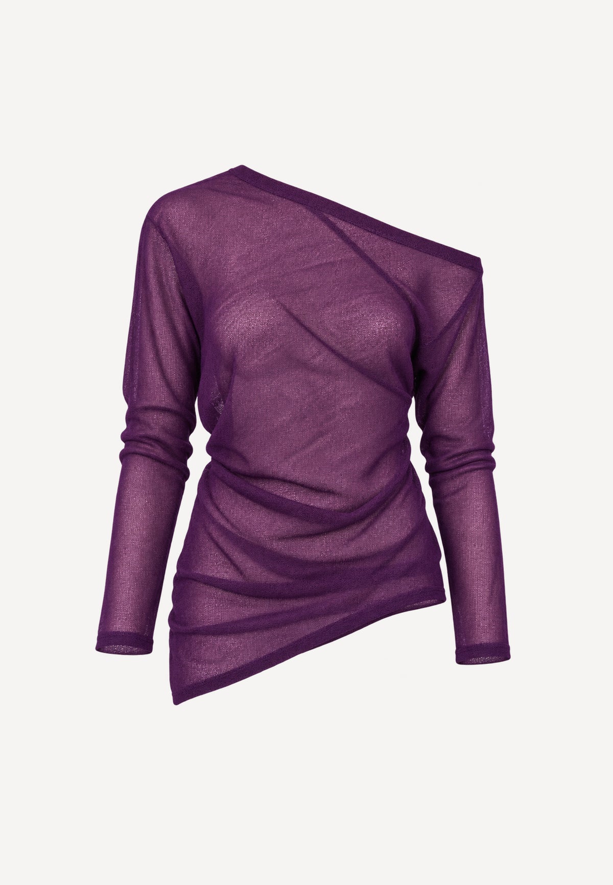 ASYMMETRIC SWEATER VIOLET