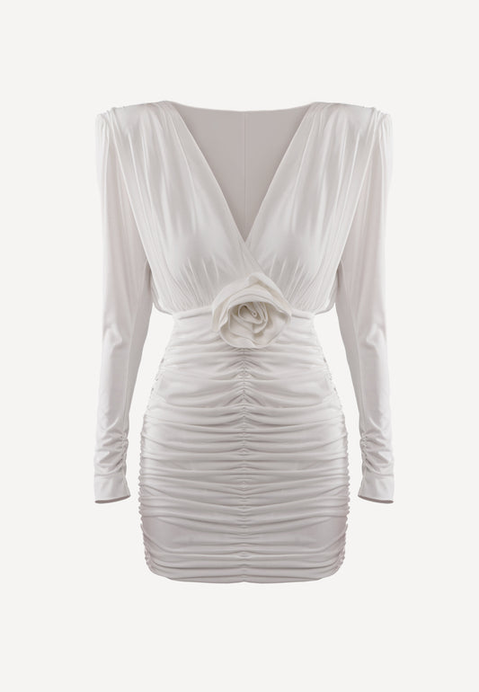 PAD PAD DRESS ECRU MG