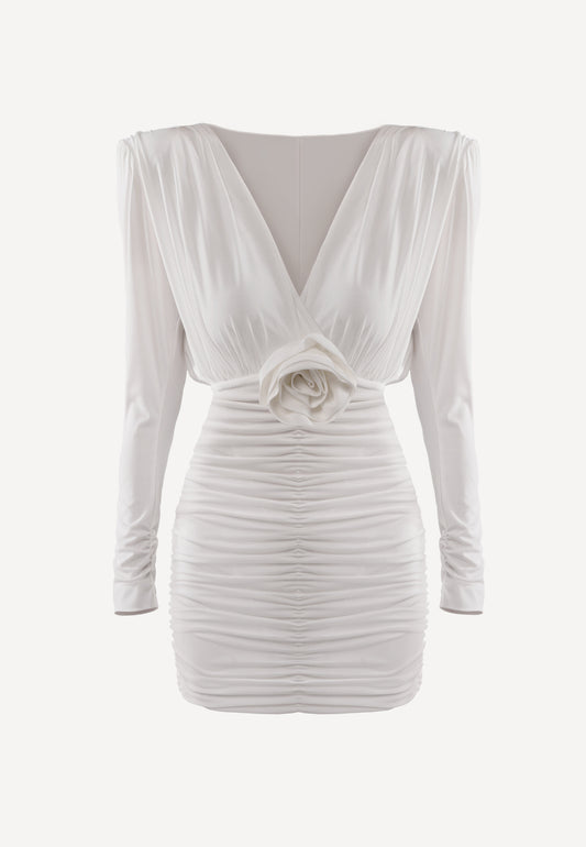 PAD PAD DRESS ECRU MG