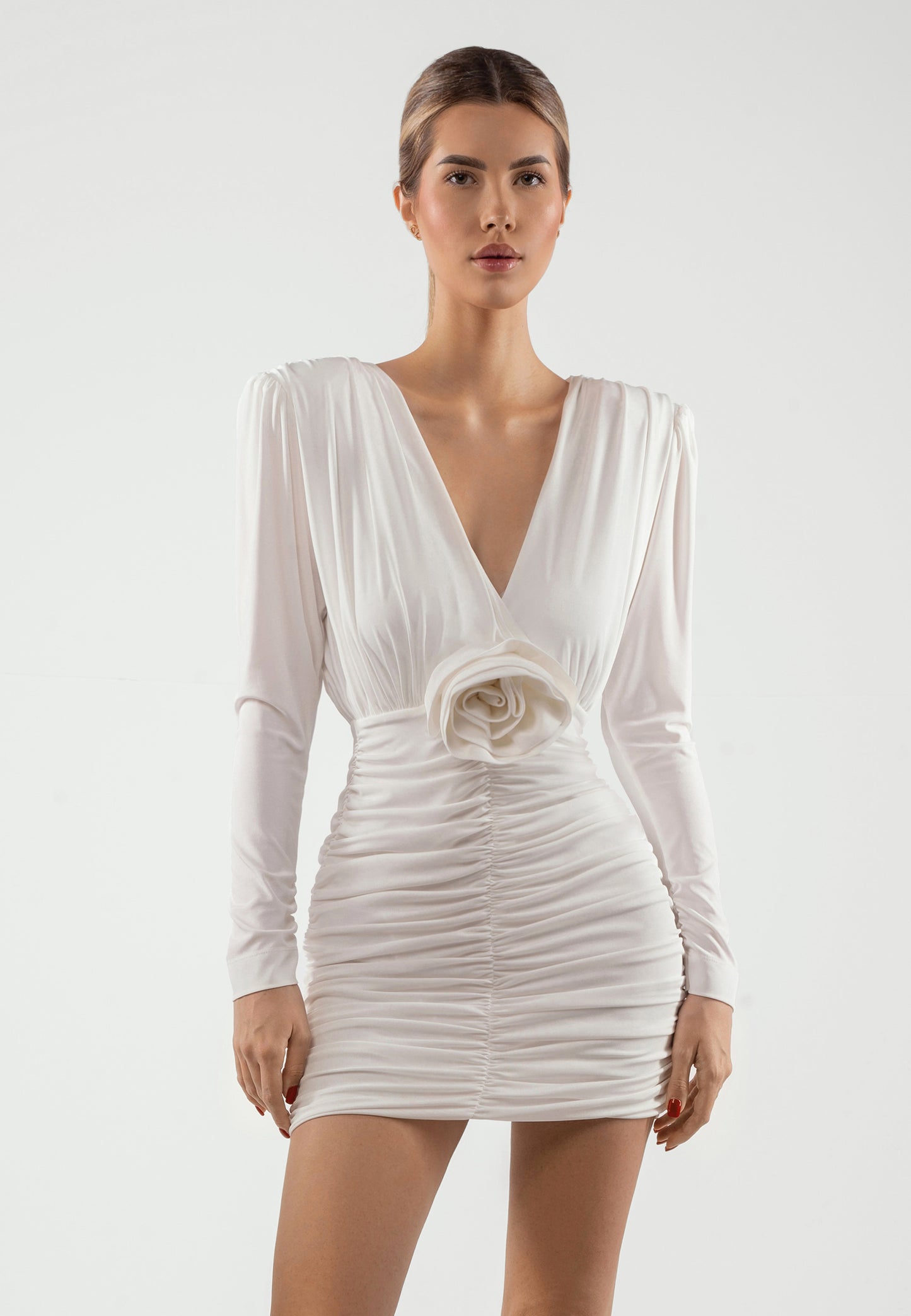 PAD PAD DRESS ECRU MG