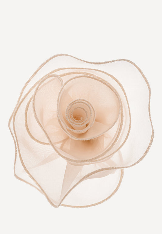 ROSE ORGANZA BROOCH VANILLA