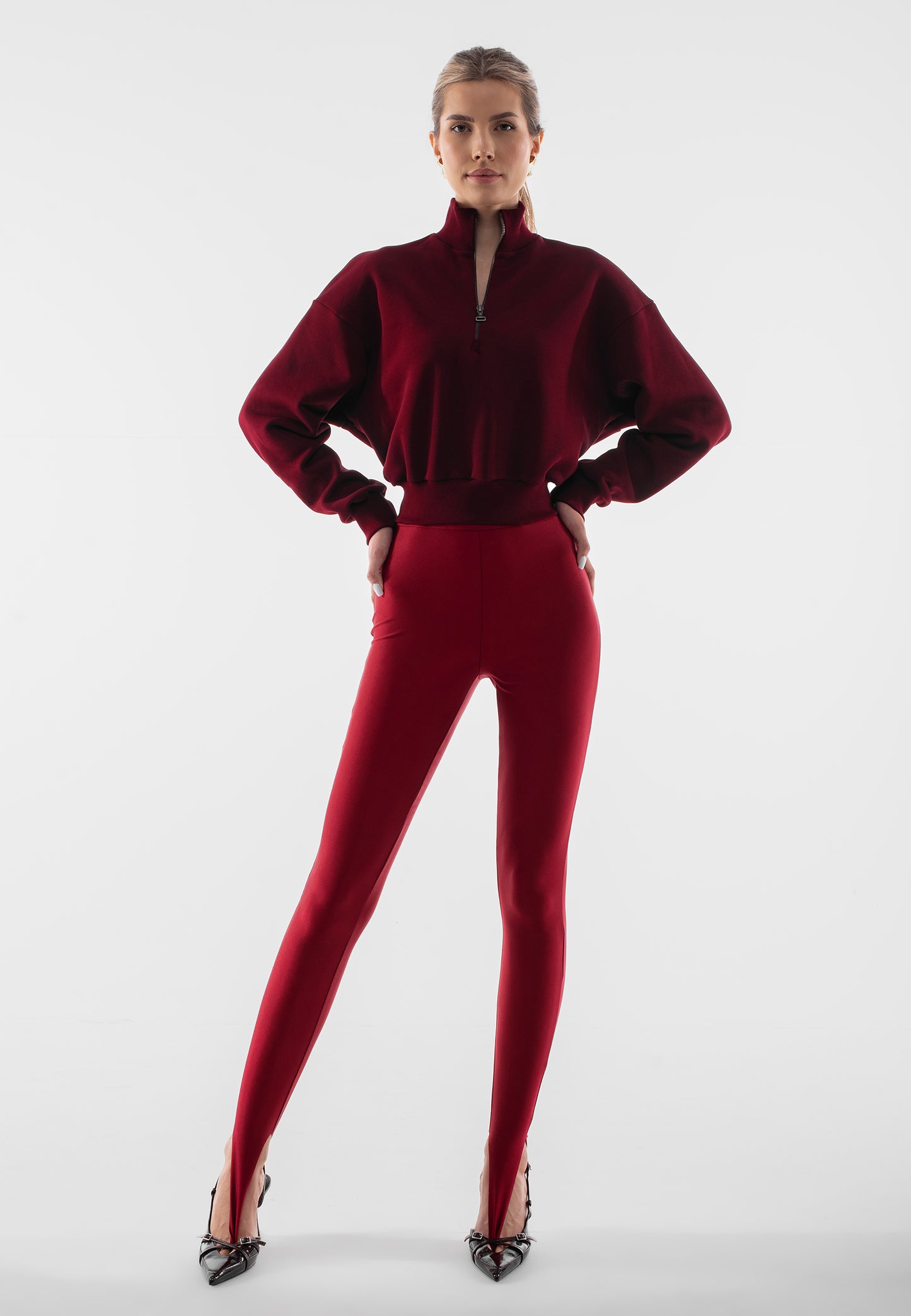 SLAY LEGGINGS WINE