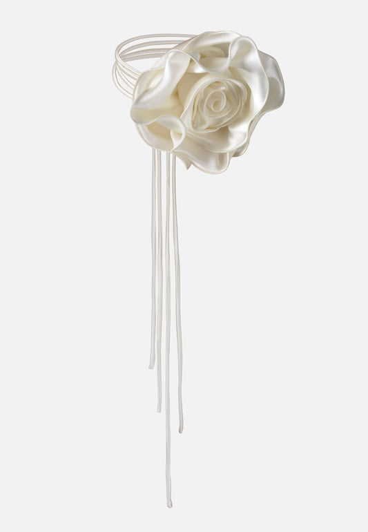 ROSE BROOCH ECRU
